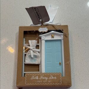 Mud Pie Tooth Fairy Door Set in Blue and White